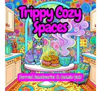 Trippy Cozy Spaces: Surreal Sanctuaries & Cosmic Cats: A Psychedelic Adult Coloring Book with Trippy Cozy Spaces, Bold Patterns, and Celestial Felines ... (Vol. 2) (The Hygge Corner by Colorgaard)