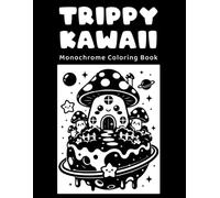 Trippy Kawaii Monochrome Coloring Book: Mushroom Houses, Animals and Dreamy Fantasy Scenes for Relaxation and Creative Fun.