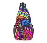 Trippy Sling Mochila Crossbody Chest Bag Daypack Mochilas de Hombro Bolsa de Gimnasio para Senderismo Viajes Casual Caminar al Aire Libre