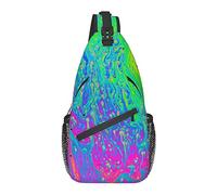 Trippy Sling Mochila Crossbody Chest Bag Daypack Mochilas de Hombro Bolsa de Gimnasio para Senderismo Viajes Casual Caminar al Aire Libre