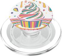 Trippy Soft Serve - Cono de helado psicodélico PopSockets PopGrip para MagSafe
