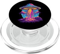 Trippy UFO Vaporwave Psicodélico Amantes del Arte Cósmico PopSockets PopGrip para MagSafe