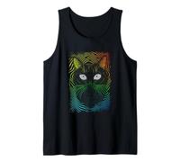 Trippy Weirdcore Cat gothic punk grunge dreamcore aesthetic Camiseta sin Mangas