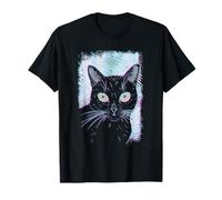 TRIPPY WEIRDCORE GOTH A Cat Gothic Grunge Alt Punk Weirdcore Camiseta