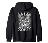 TRIPPY WEIRDCORE GOTH A Cat Gothic Grunge Alt Punk Weirdcore Sudadera con Capucha
