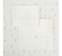 Tríptico de punto cuna 60x120 Blue Sky (blanco/verde) de Bimbidreams Bimbi Dreams