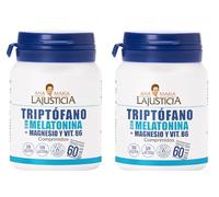 Triptófano con melatonina + magnesio + VIT B6 | PACK 2 UNIDADES| 120 Comprimidos | ANA MARIA LA JUSTICIA | ROXUSH
