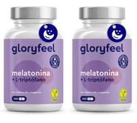 Triptofano con Melatonina y Magnesio - 240 Cápsulas - Melatonina Complex con Vitamina B6-120 noches Máxima Dosis Sueño - Para dormir bien - 100% natural, efectivo y vegano (Paquete de 2)