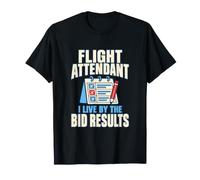 Tripulación de Asistente de Vuelo Programación Reserva de tripulación de Cabina Humor Camiseta
