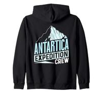 Tripulación De La Expedición A La Antártida Retro Antártida Sudadera con Capucha