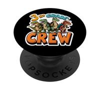 Tripulación de Tercer Grado Amante de los Dinosaurios T-Rex Dino Regreso a la PopSockets PopGrip Adhesivo