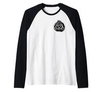 Triquetra , Símbolo vikingo, Nórdico, nudo celta Camiseta Manga Raglan