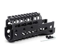 TRIROCK 6.5 Inch Black Two-Pieces Design Drop-in Style Universal AK Keymod Handguard Fits Both RU & US AK47