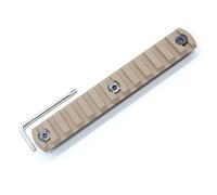 Trirock Flat Dark Earth Picatinny Rail Section for keymod with 13 Slots
