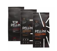 Tris Caffè Pellini en grano Miscela Top Originale, Crema Intensa, Bar Vivace Intenso 1 kg x 3