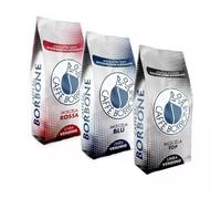 Tris Granos de Café Caffè Borbone Mezcla Roja, Azul y Top 1 kg x 3