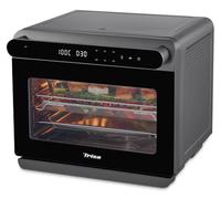 Trisa Air Fusion Pro - Horno de vapor de 24 l con convección, horno eléctrico de mesa de vapor, 8 programas, cámara de cocción de acero inoxidable, pantalla LED