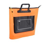 Trisar El Cubo Vivo de los Pescados, Cubo Plegable Portátil Impermeable de los Pescados Previene la Salida Afuera (Orange)