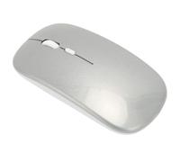 Trisar Ratón Inalámbrico, Ratón USB Inalámbrico de Poco Ruido 2,4G Práctico Duradero PC de Alta Sensibilidad (Silver)