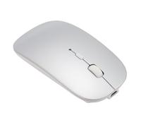 Trisar Ratón Inalámbrico Recargable, Agarre Cómodo, Ajuste de 3 dpi, Ratón Inalámbrico, Desplazamiento Ligero, Antideslizante, Clic Silencioso, Portátil para Air Pro (Silver)