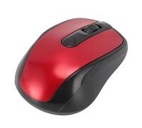 Trisar Ratón óptico Inalámbrico de 2,4 GHz, Control de Precisión Ergonómico, Ratón Inalámbrico de 2,4G para Portátil y PC (Rojo)