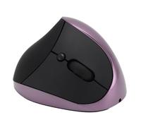 Trisar Ratón Vertical para Computadora Portátil, Encendido Automático, Motor óptico, Ratón Ergonómico Antihuellas 800 1200 1600 dpi para PC (Violeta)