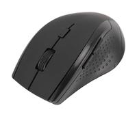 Trisar Ratones Inalámbricos de 2,4G, Ratón óptico Ligero Portátil, Alta Precisión, Larga Vida útil, Indicador de Batería Baja para Ordenador de Escritorio (Black)