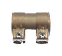 TRISCAN Conector De Tubería Escape Doble Abrazadera Ø 56 Mm, Galvanizado