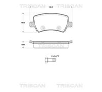 TRISCAN Pastillas Freno Trasero para Ford Galaxy S-MAX Volvo XC60 V60
