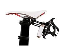 triseven Triciclo Triatlón Saddle Cage Holder 30 para Botellas de Agua, para 2 Cartuchos de co2, para Bicicletas