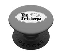 TRISHERPA Triatlón Triatleta Iron Tri Sherpa Design PopSockets PopGrip Adhesivo