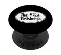 TRISHERPA Triatlón Triatleta Iron Tri Sherpa Design PopSockets PopGrip Adhesivo
