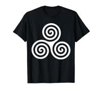 Triskele Triple Spiral Triskelion 3 Spiral of Life Symbol Camiseta gráfica económica, Hombre, Negro, L