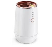 Trisoye Difusor Ambientador para AutomóVil FuncióN de Difusor de Aceite Recargable por USB Fragancia de Luces de 9 Colores (Blanco)