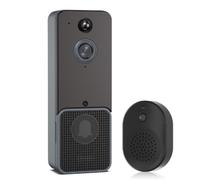 Trisoye Videoportero WiFi inalámbrico Cámara para timbre PIR Detección Humana Almacenamiento en la nube Timbre para puerta exterior Interfono Smart Home ()