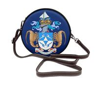Tristan Da Cunha Flag - Bolso cruzado redondo de piel para mujer