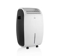Tristar AT-5468 Climatizador portátil 2 en 1 oscilante, depósito de agua 8 L, temporizador, 3 velocidades, 2 recipientes incluidos, 3,17 m³/min, función ventilador, mando a distancia, 45 W