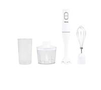 Tristar batidora de mano - 350 W - varilla extra larga - batidora de mano - picadora - jarra medidora - batidora - blanca -MX-4851