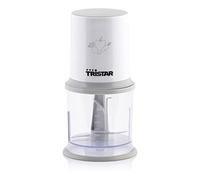 Tristar BL-4020 Mini Picadora eléctrica con botón operacional, capacidad de 0.5 L, cuchillas desmontables de acero inoxidable, Multifunción tritura, trocea, mezcla y pica, 200 W