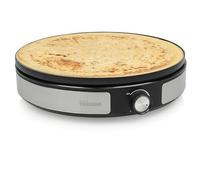 Tristar BP-2639 Crepera con placa extraíble de 33 cm de diámetro, prepara 1 crepe grande o 7 crepes pequeños con la placa reversible, termostato regulable, 1500 W