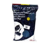 Tristar/Compact - Bolsas desechables de filtración de micras, marca de repuesto para el cuidado del polvo, diseñadas para adaptarse a aspiradoras Tri Star/Compact, microfiltración 99.7, 12 bolsas en
