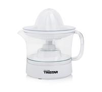 Tristar CP-3005 Exprimidor de cítricos · 25W · Capacidad de 0.5 L, 2 conos de diferente tamaño incluidos, Jarra extraíble, Tapa transparente antipolvo, libre de BPA, blanco
