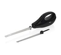 Tristar EM-2107 Cuchillo eléctrico para todo tipo de alimentos, set de 2 cuchillas extraíbles y fáciles de usar y limpiar, sistema de seguridad, 120 W