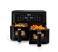 Tristar Freidora de aire de doble cesta, 9 L, 2500 W, para familias | 8 programas automáticos, control digital, temporizador de 60 minutos, revestimiento antiadherente, 2 parrillas, FR-9429