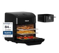 Tristar Freidora sin Aceite 12 L con Función Horno Mini, Airfryer 2 en 1 con Convección, 12 Programas, Pantalla Digital, Ventana, Función Shake, Libre de BPA, 1800 W, FR-9065