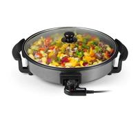Multicazuela paellera - Tristar PZ-2963, 280ºC, 1500W, 5 temperaturas, 30cm, Inox/Negro