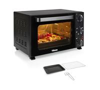 Tristar Horno de Convección, 27L Capacidad, 1500W, 6 Funciones, Temporizador 90 Min, Termostato 90-230 °C, Puerta Doble Cristal, Luz Interior, Accesorios Incluidos, OV-3627