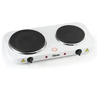 Tristar KP-6245 Placa de cocción, 2500 W, Acero Inoxidable, Blanco