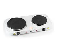 AudioSonic Placa de cocción Tristar KP-6245 2500 W Acero inoxidable Blanco