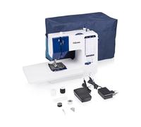 Tristar Máquina de Coser con 38 Puntadas, Mesa Extensible, Brazo Libre, Luz LED, Enhebrador Automático, Cortahilos, Control de Velocidad, Fácil de Usar, SM-6005